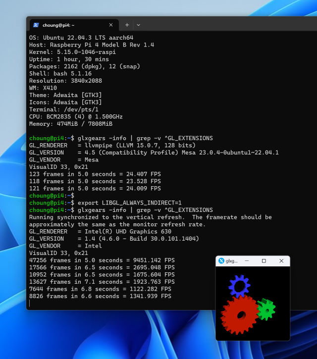 Enabling indirect GLX / OpenGL - X410.dev