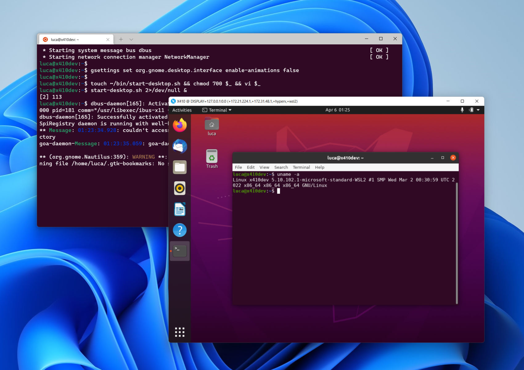 quick desktop ubuntu linux